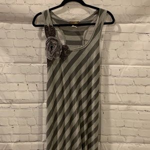 Striped Razorback Maxi Dress